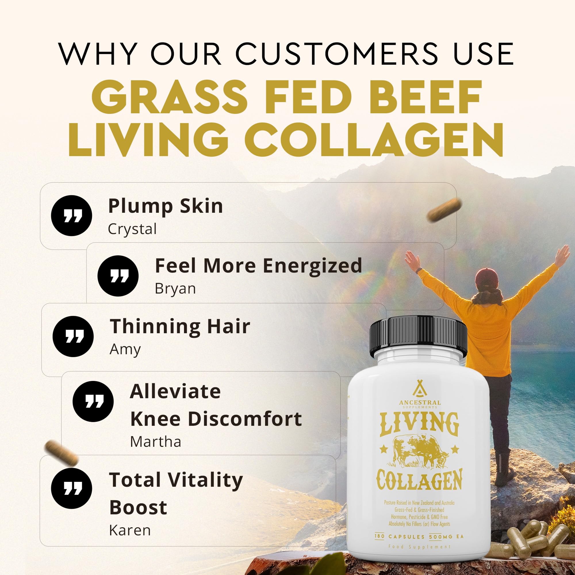 Collagen for Skin Hair Nails by Ancestral Supplements

