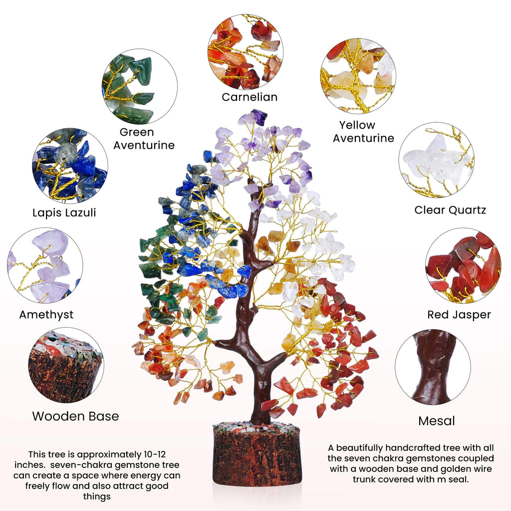 YATSKIA Crystal Tree Sculpture - Handcrafted Decor

