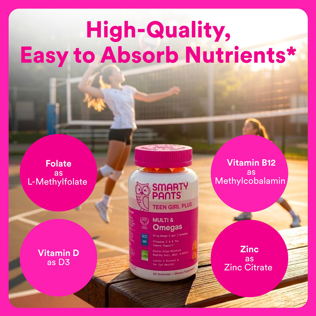 SmartyPants Teen Girl Multivitamin Gummies

