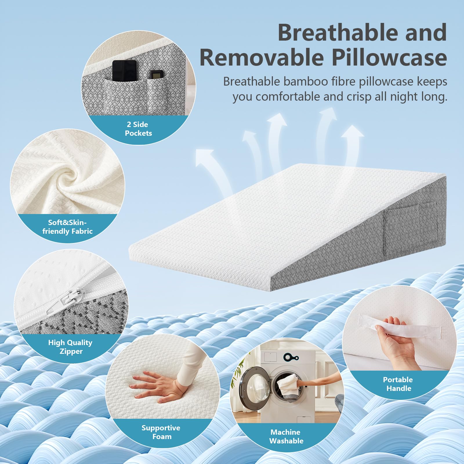 Pillow for Sleeping and Resting | Versatile Support Cushion

