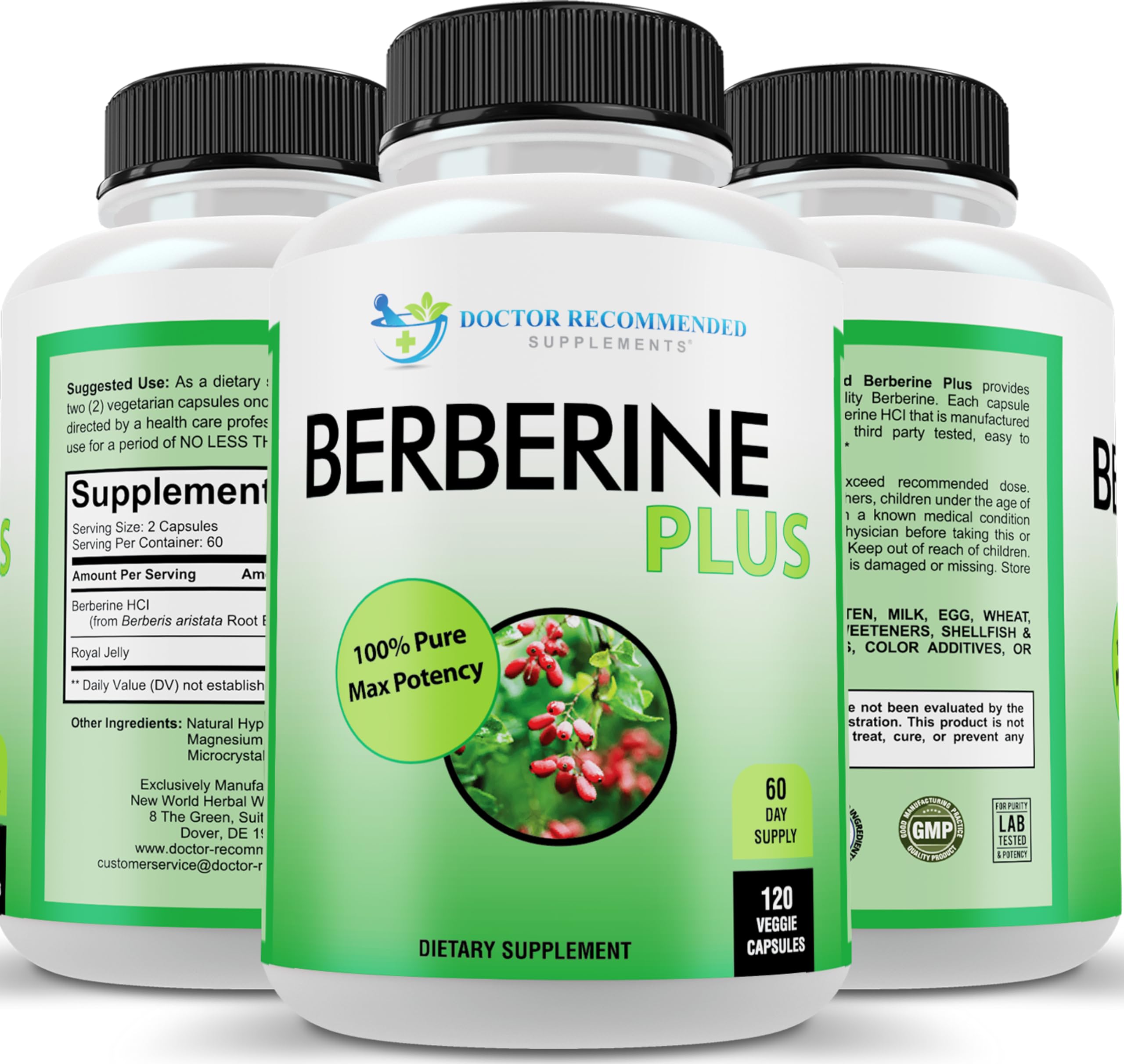 Doctor Recommended Berberine Supplement 1200mg

