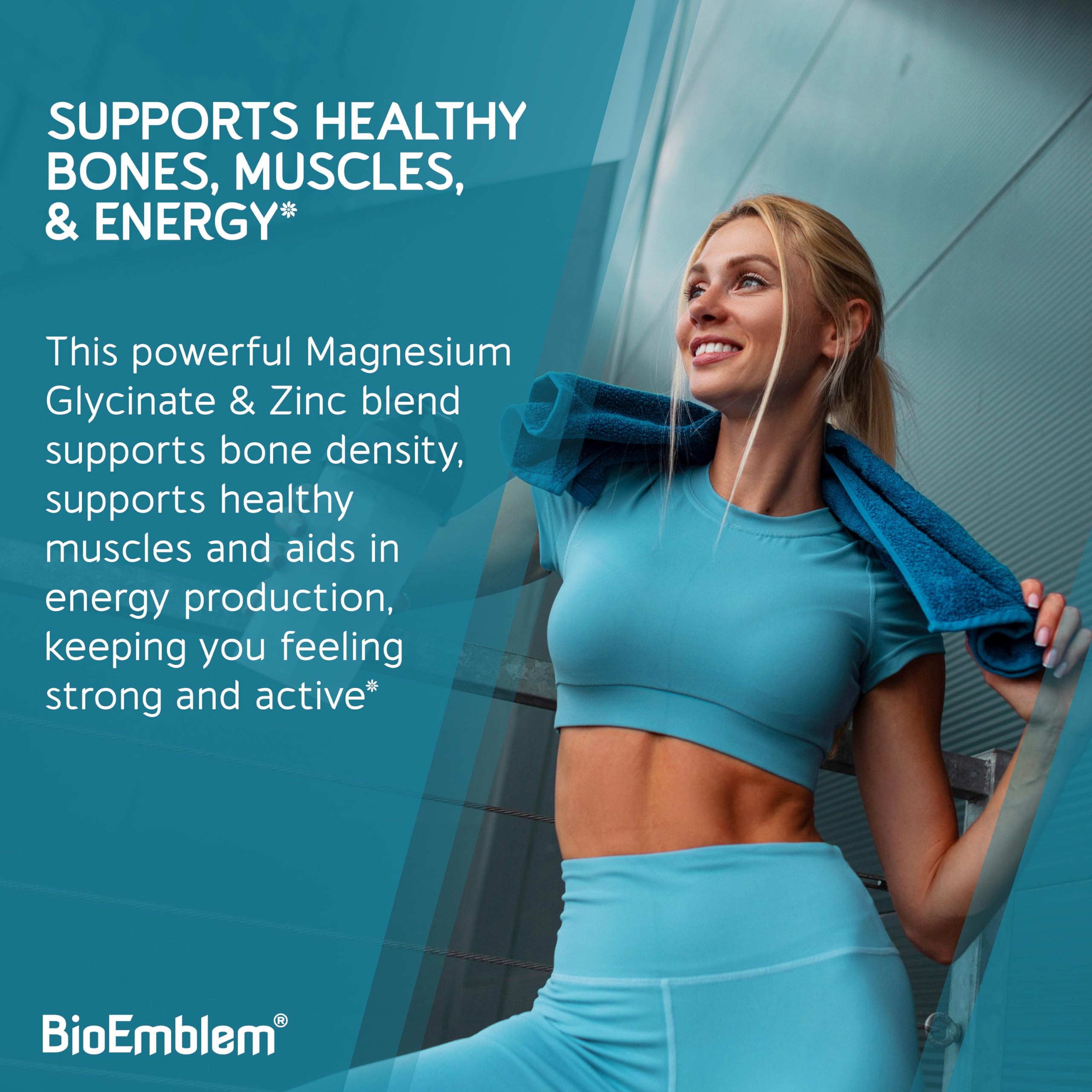 Magnesium Glycinate with Zinc by BioEmblem - High Absorption

