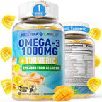Vegan Omega-3 Gummies with Turmeric - Algae DHA/EPA

