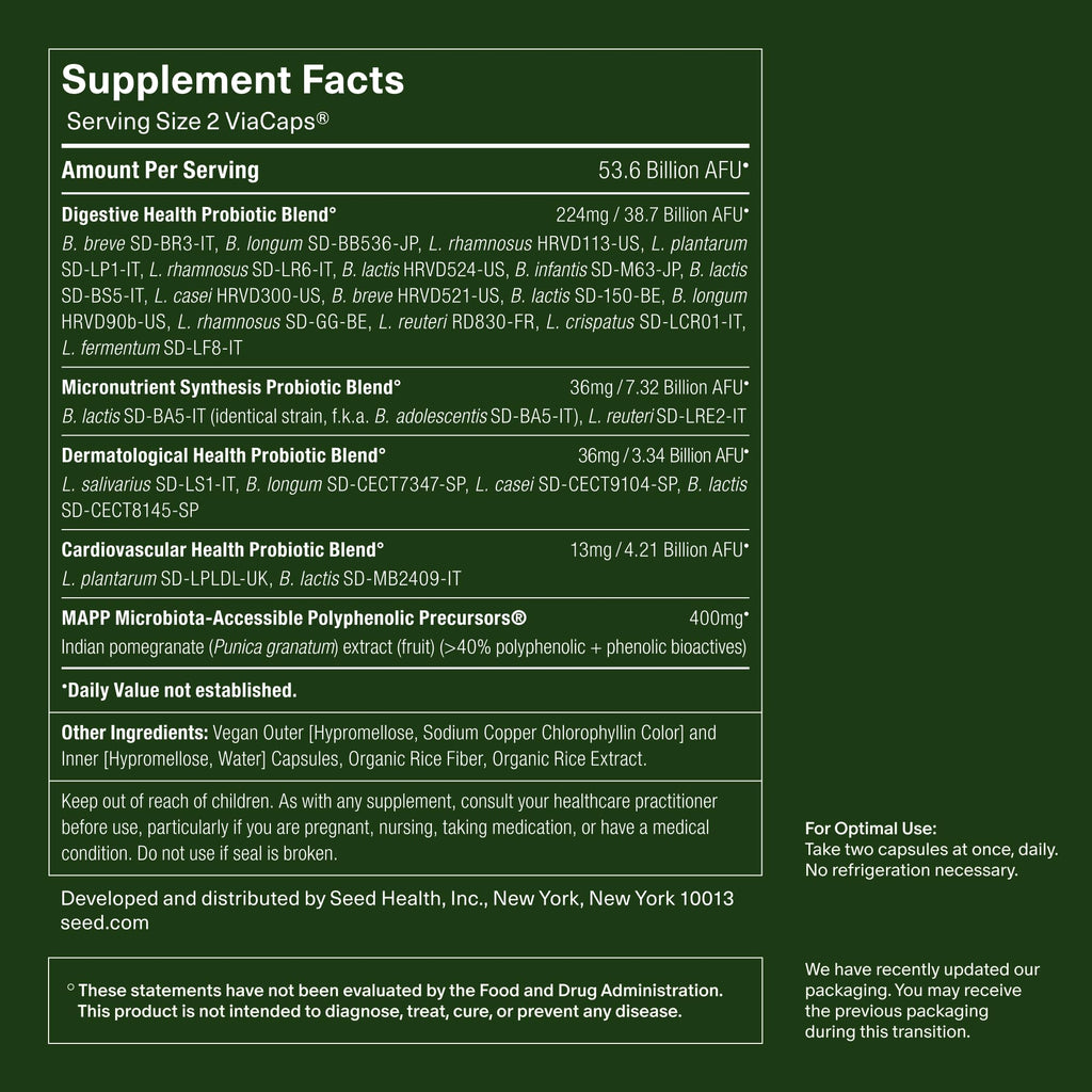 Seed DS-01 Synbiotic Probiotic + Prebiotic

