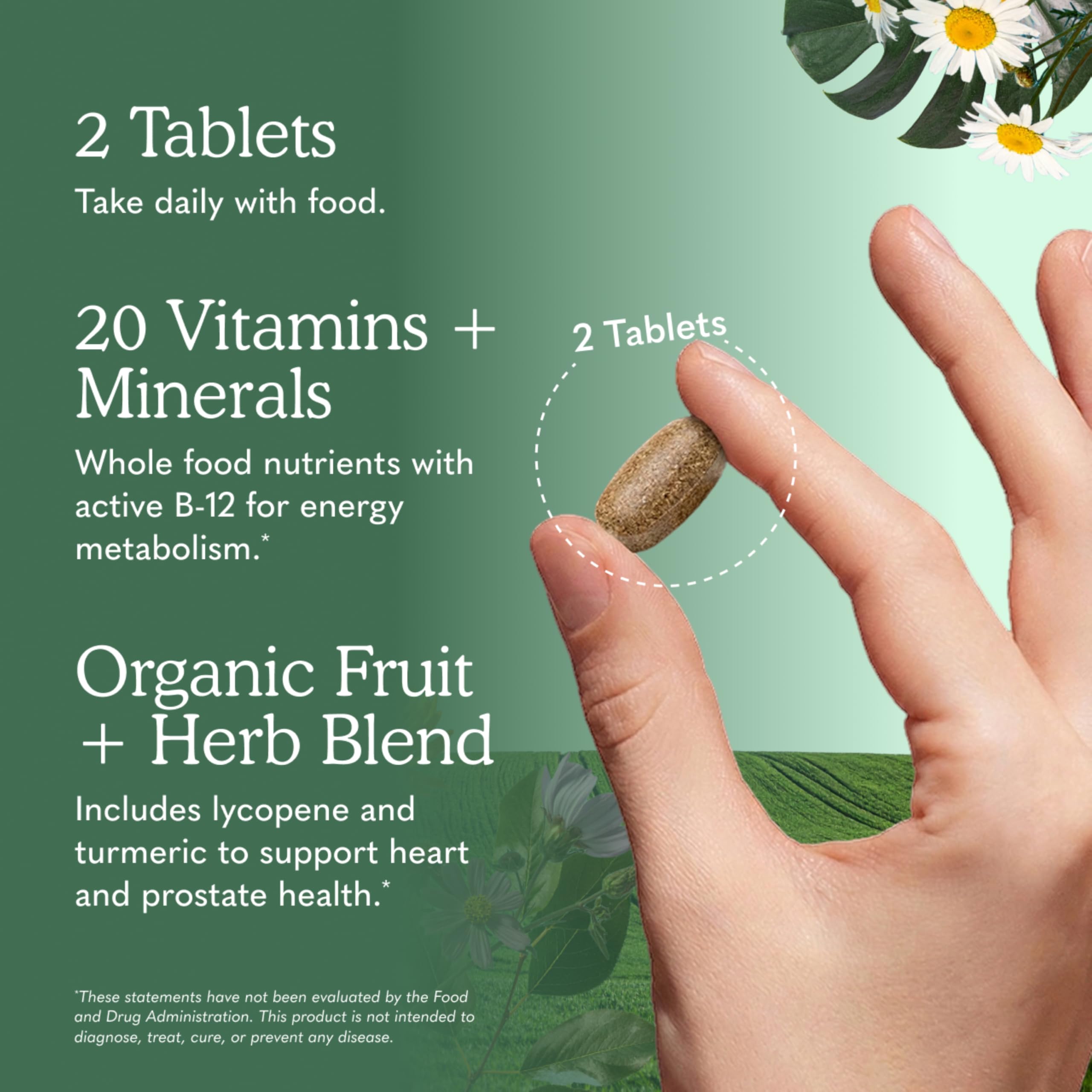 Garden of Life Organics Men’s Multivitamin 40+ - Vegan Organic

