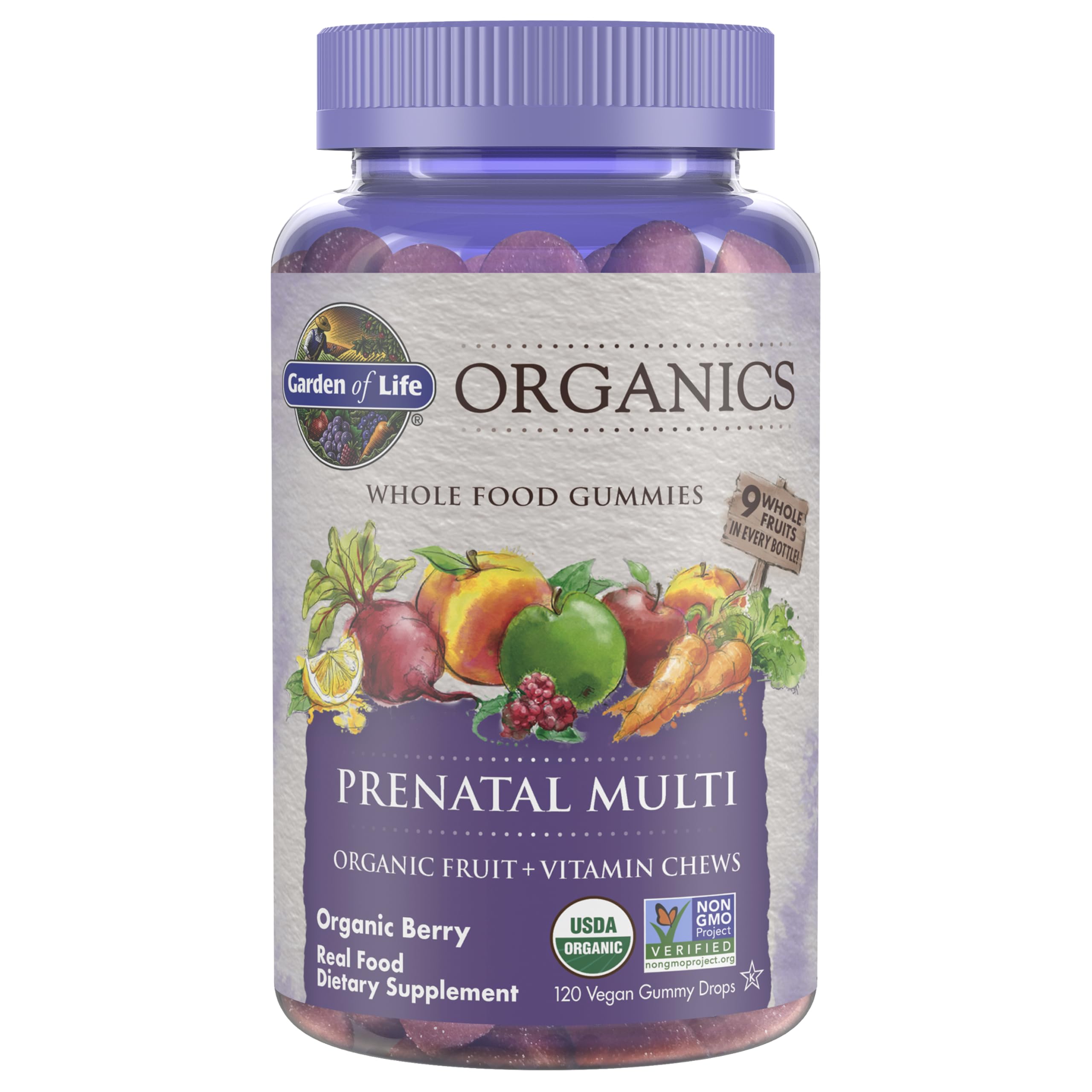Garden of Life Organics Prenatal Gummies – Berry Vegan

