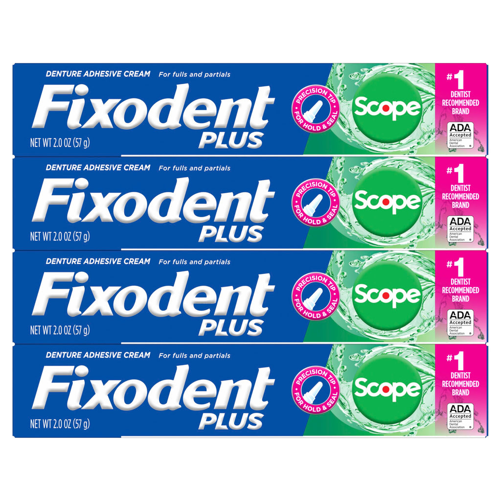 Fixodent Plus Scope Denture Adhesive Cream | Strong Hold

