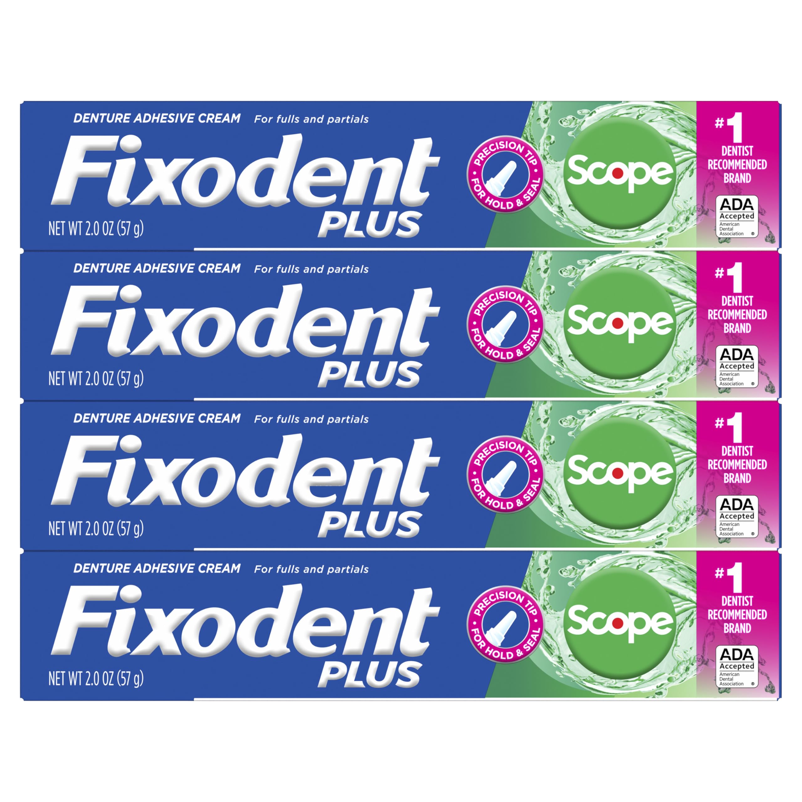 Fixodent Plus Scope Denture Adhesive Cream | Strong Hold

