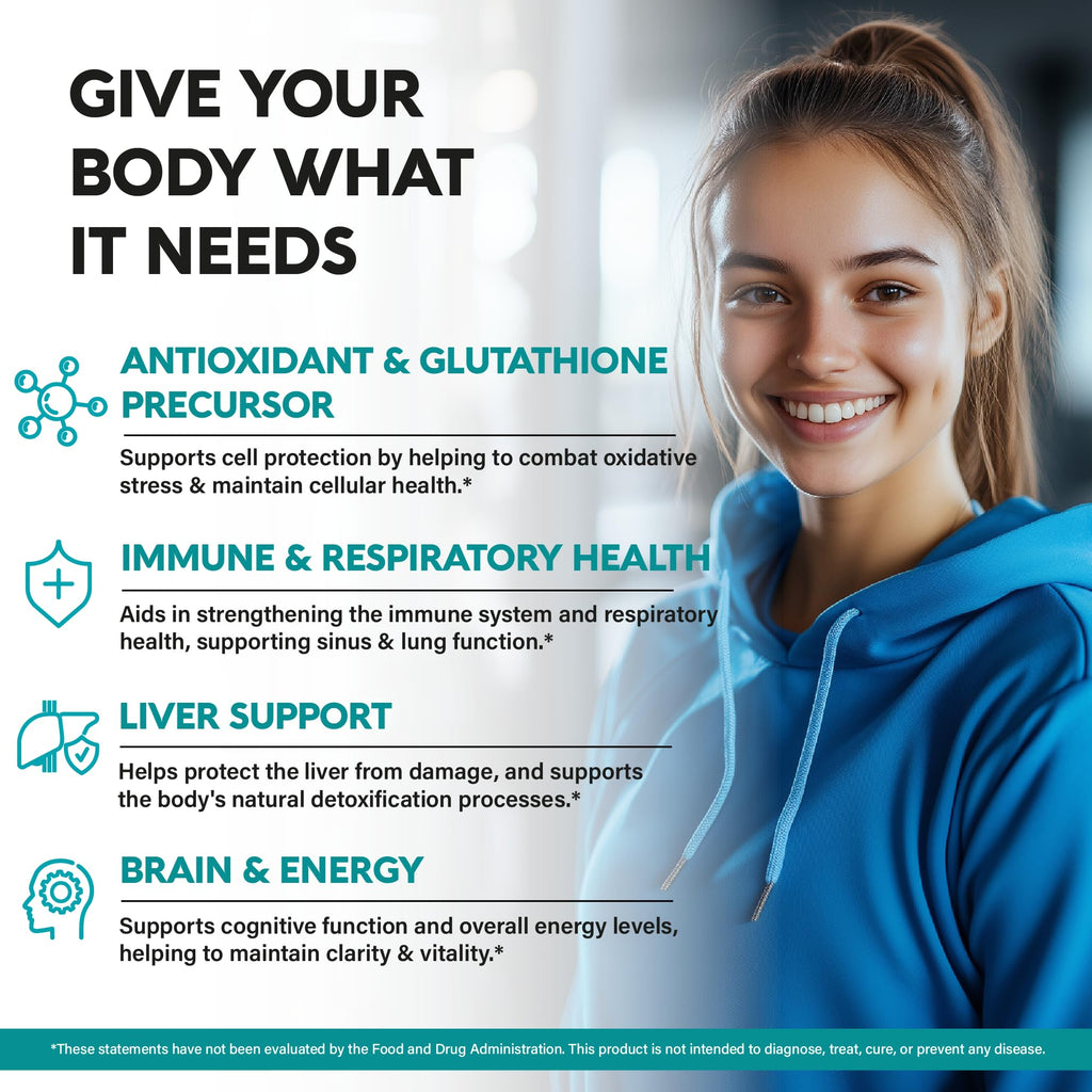 NAC Supplement with Selenium & B Vitamins | Immune Support

