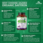 Saffron Extract Capsules by Zazzee

