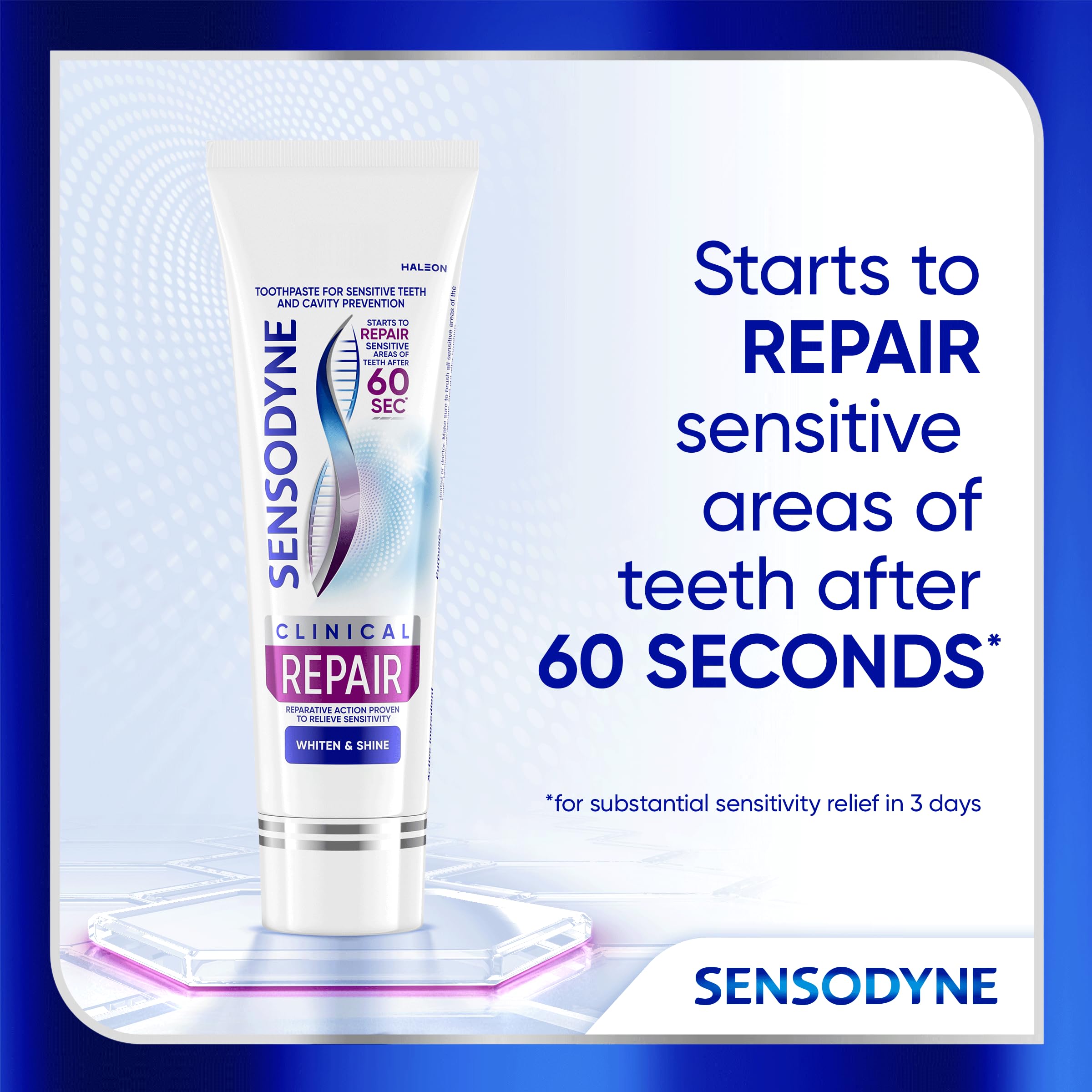 Sensodyne Clinical Repair Whiten & Shine Toothpaste

