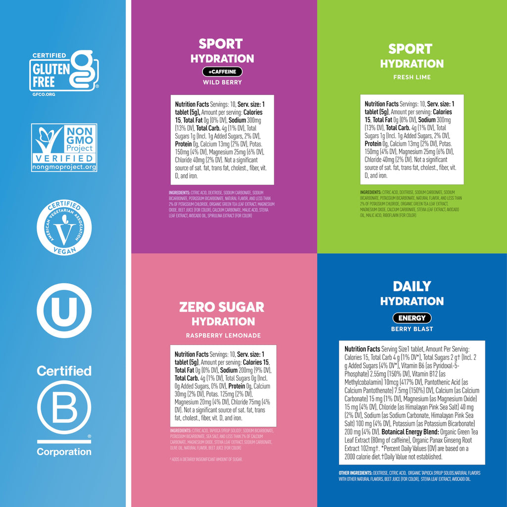 Nuun Hydration Electrolyte Tablets - Vegan & Gluten Free

