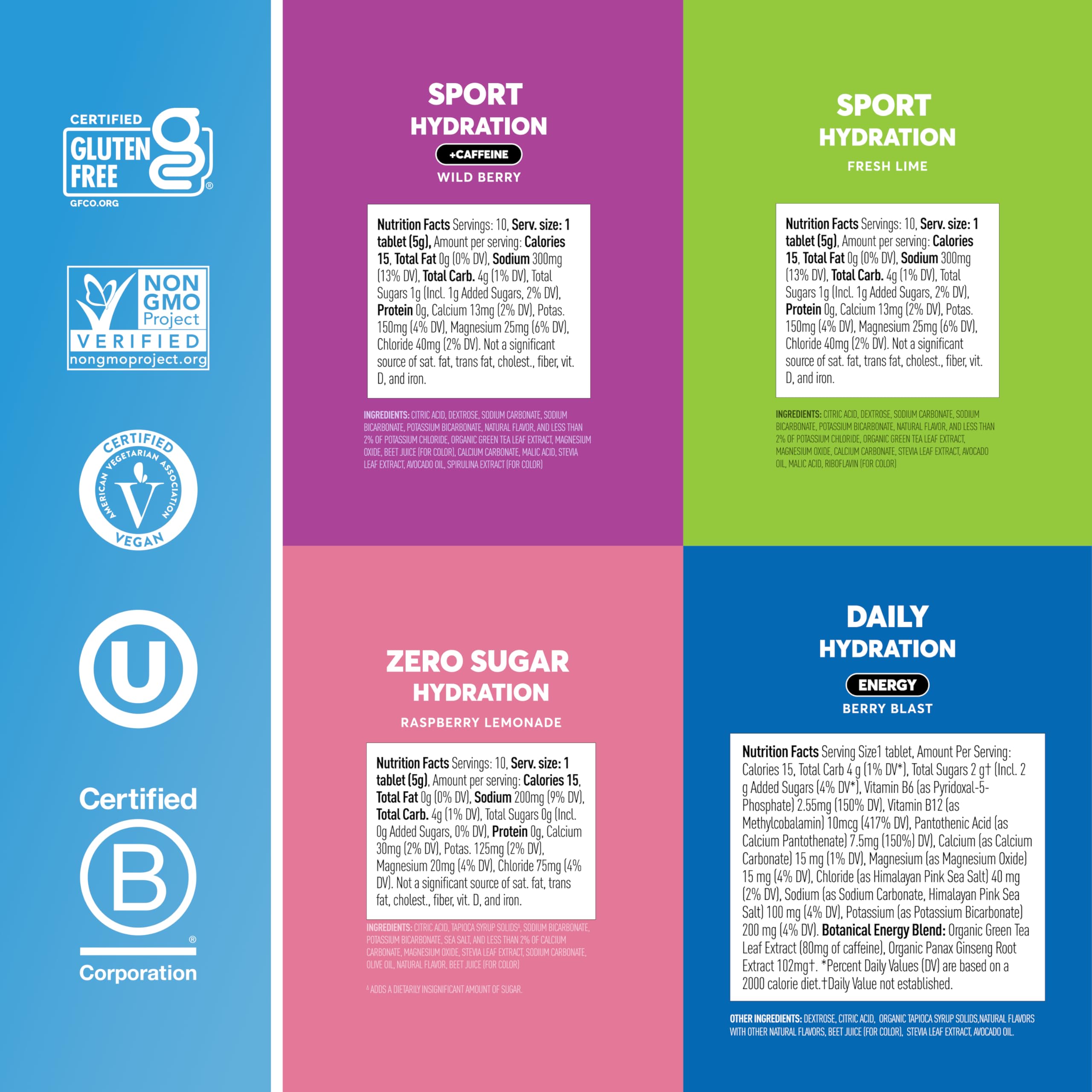 Nuun Hydration Electrolyte Tablets - Vegan & Gluten Free

