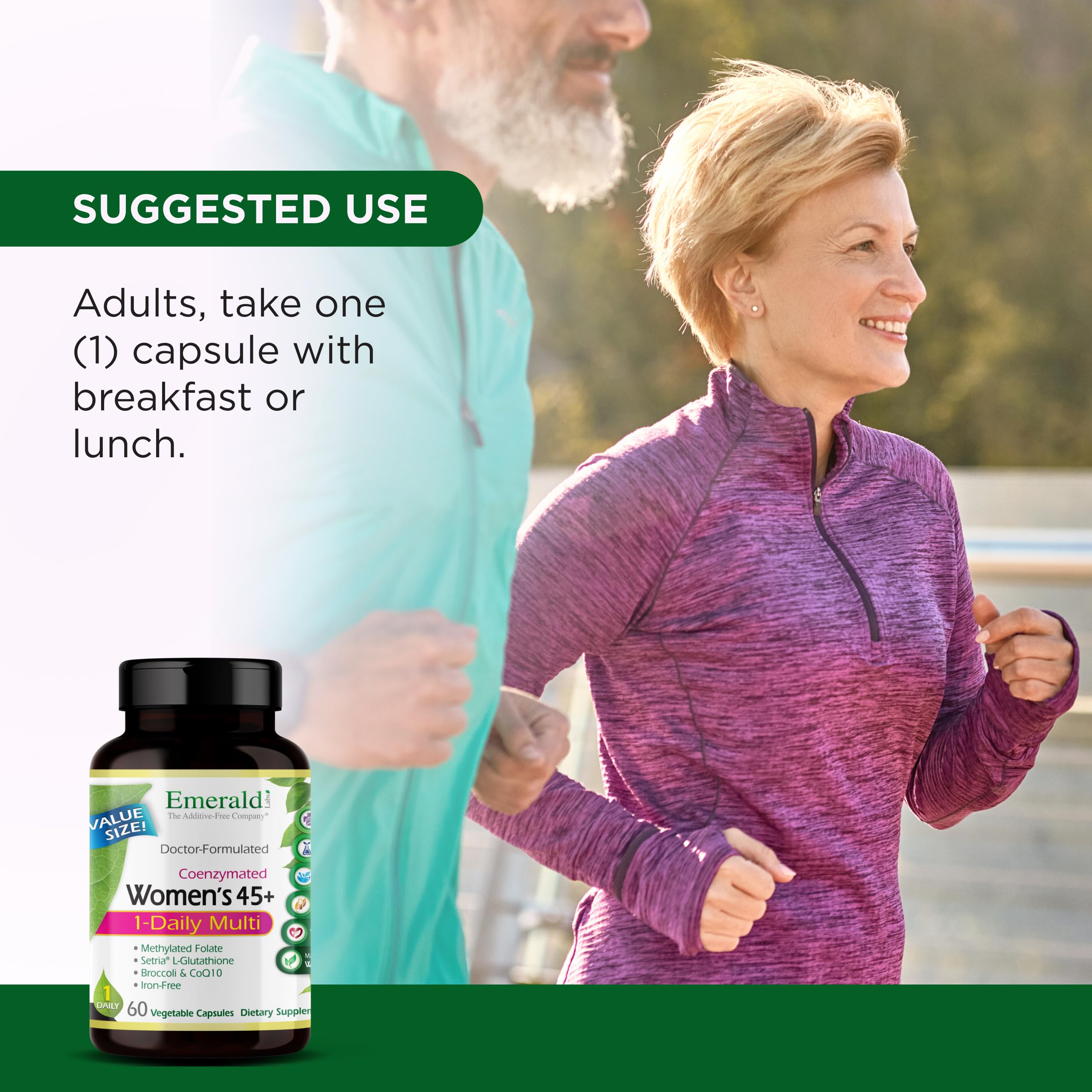 Emerald Labs Multivitamin for Women 45+ | Heart & Bone Health

