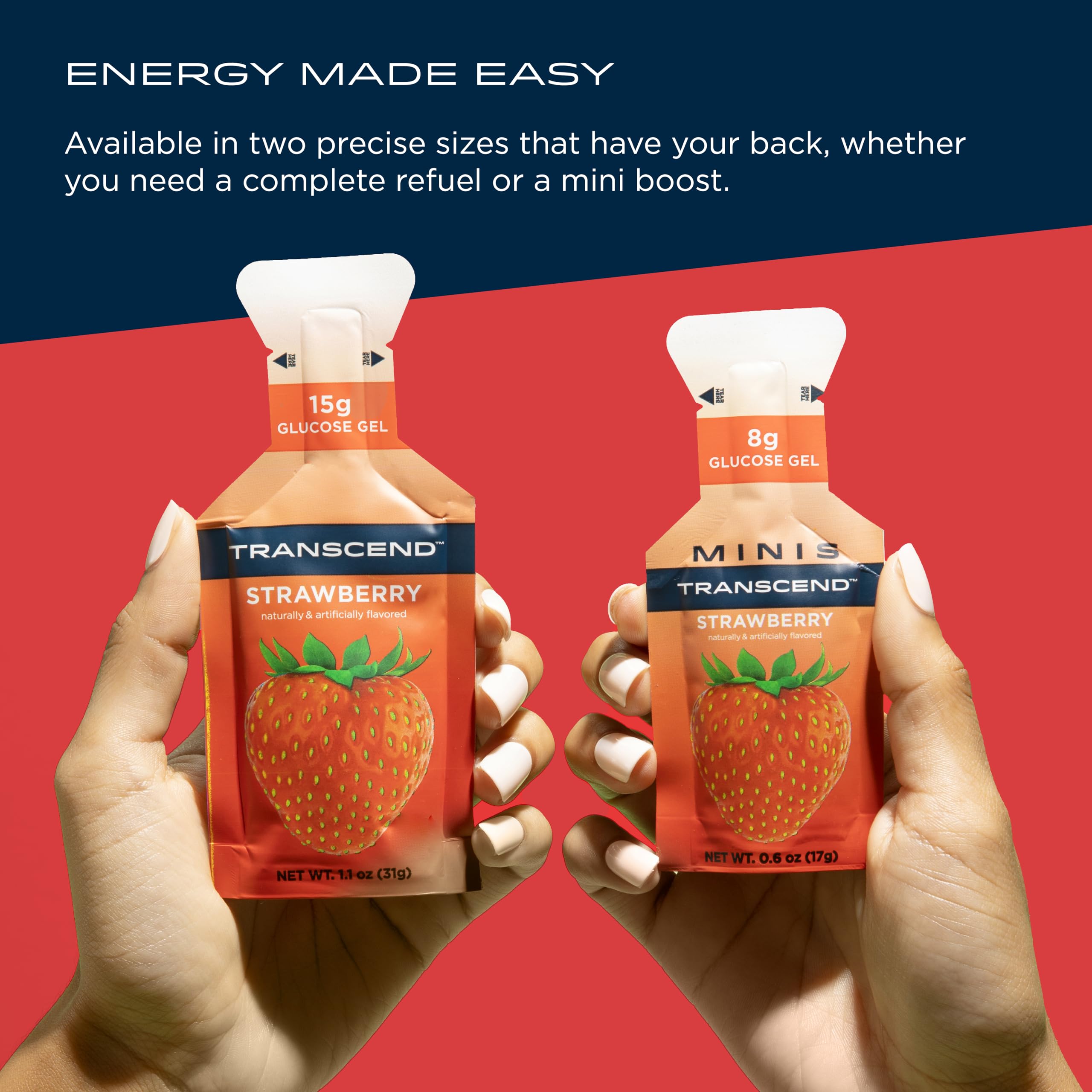 Carb Gel by Transcend Foods - Fast-Acting, Gluten Free

