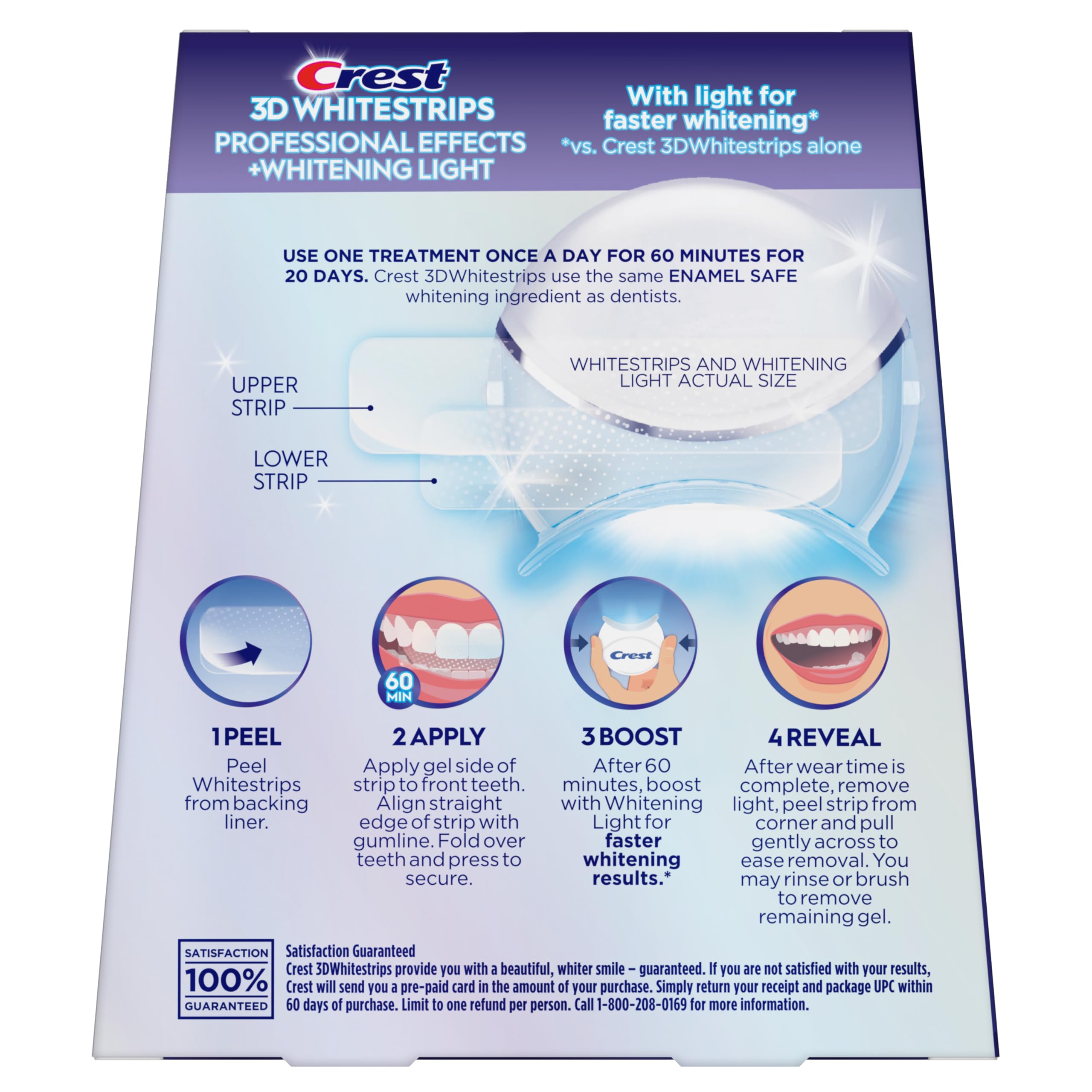 Crest 3D Whitestrips Teeth Whitening Kit | led light

