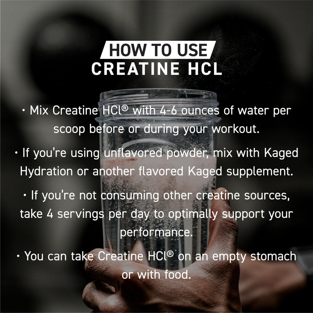 Kaged Creatine HCl Supplement | Superior Solubility

