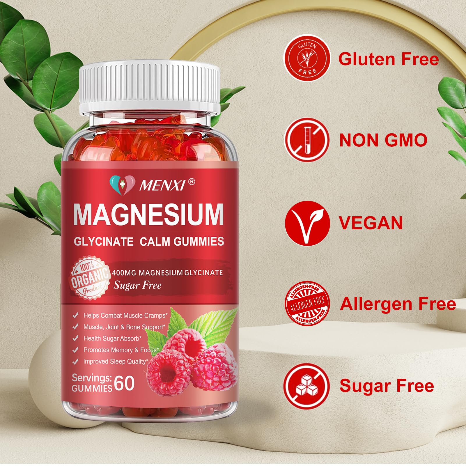 Magnesium Gummies Glycinate & Malate for Sleep & Mood

