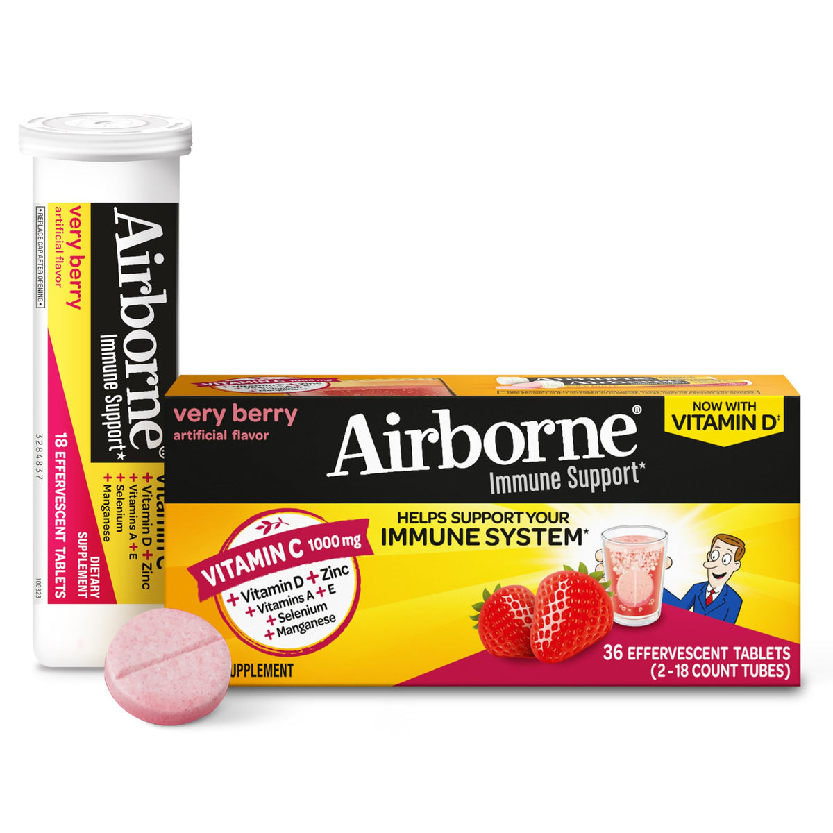 Airborne Vitamin C Gummies for Adults – Immune Support