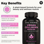Vital Vitamins Vegan Collagen Booster - Hair Support

