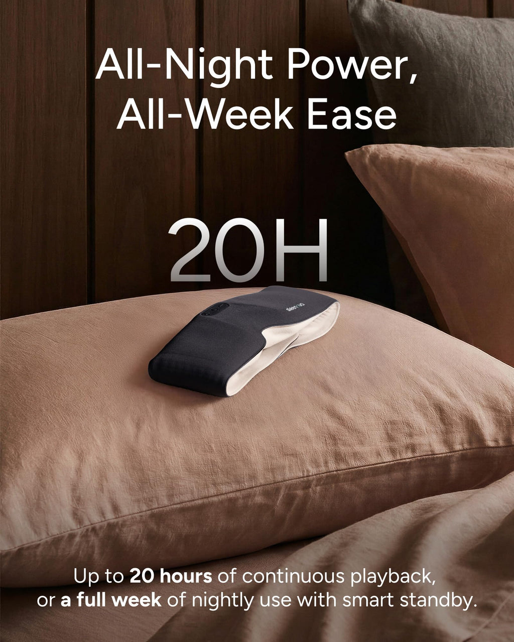 Sleenova Sleep Eye Mask with Bluetooth Headphones | Sleep Audio


