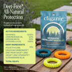Cliganic Mosquito Bracelets - DEET-Free & Plant-Based

