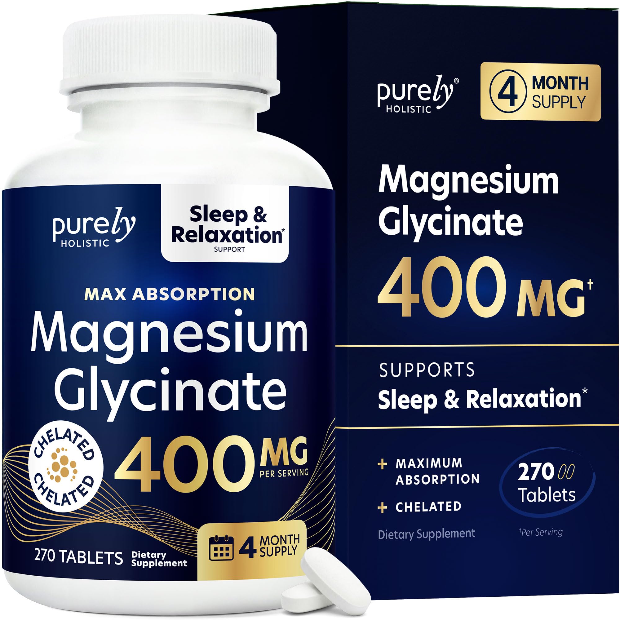 Magnesium Glycinate by Purely Holistic | High Absorption

