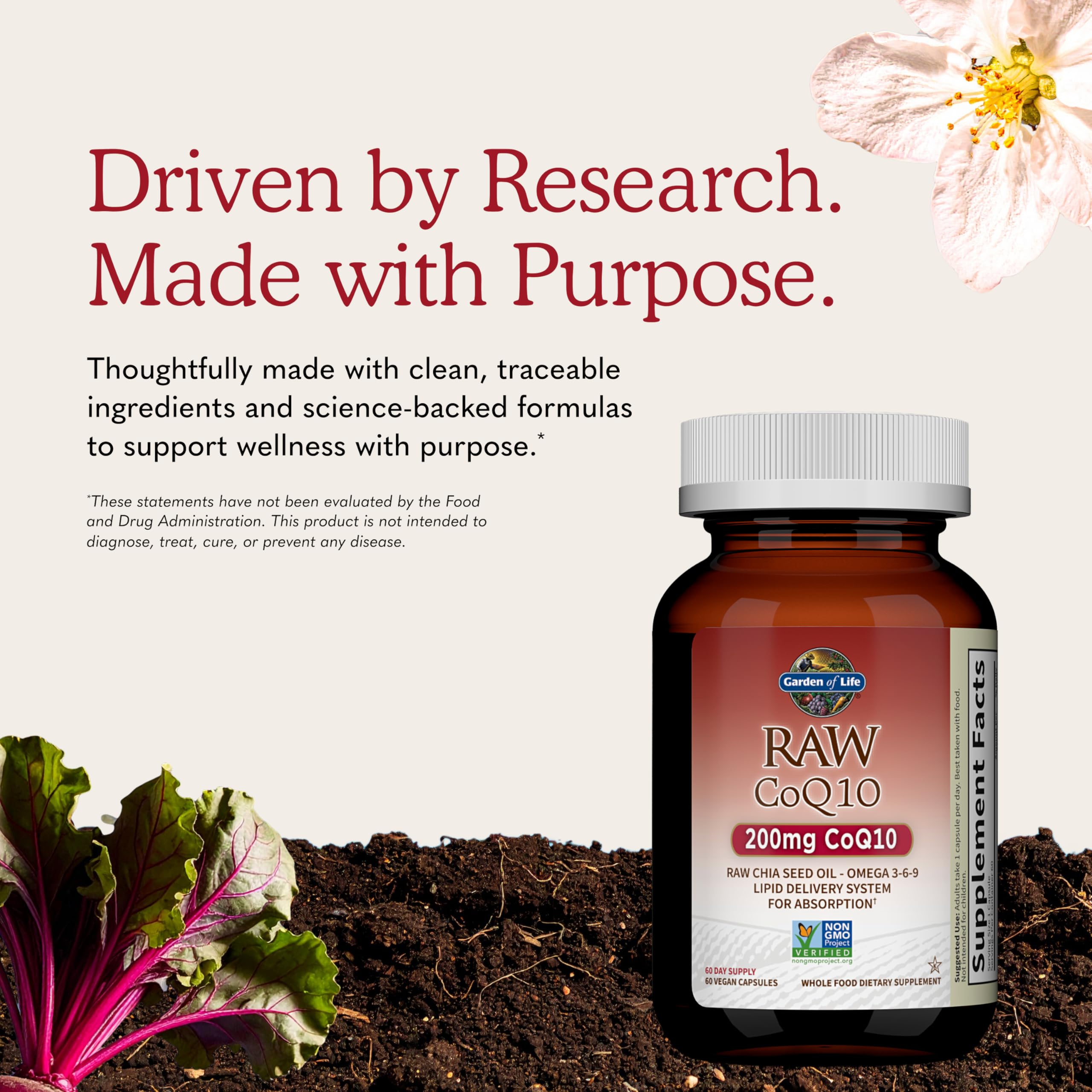 Garden of Life Raw CoQ10 200 mg Softgels

