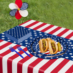 Patriotic Disposable Dinnerware Set by QZYL

