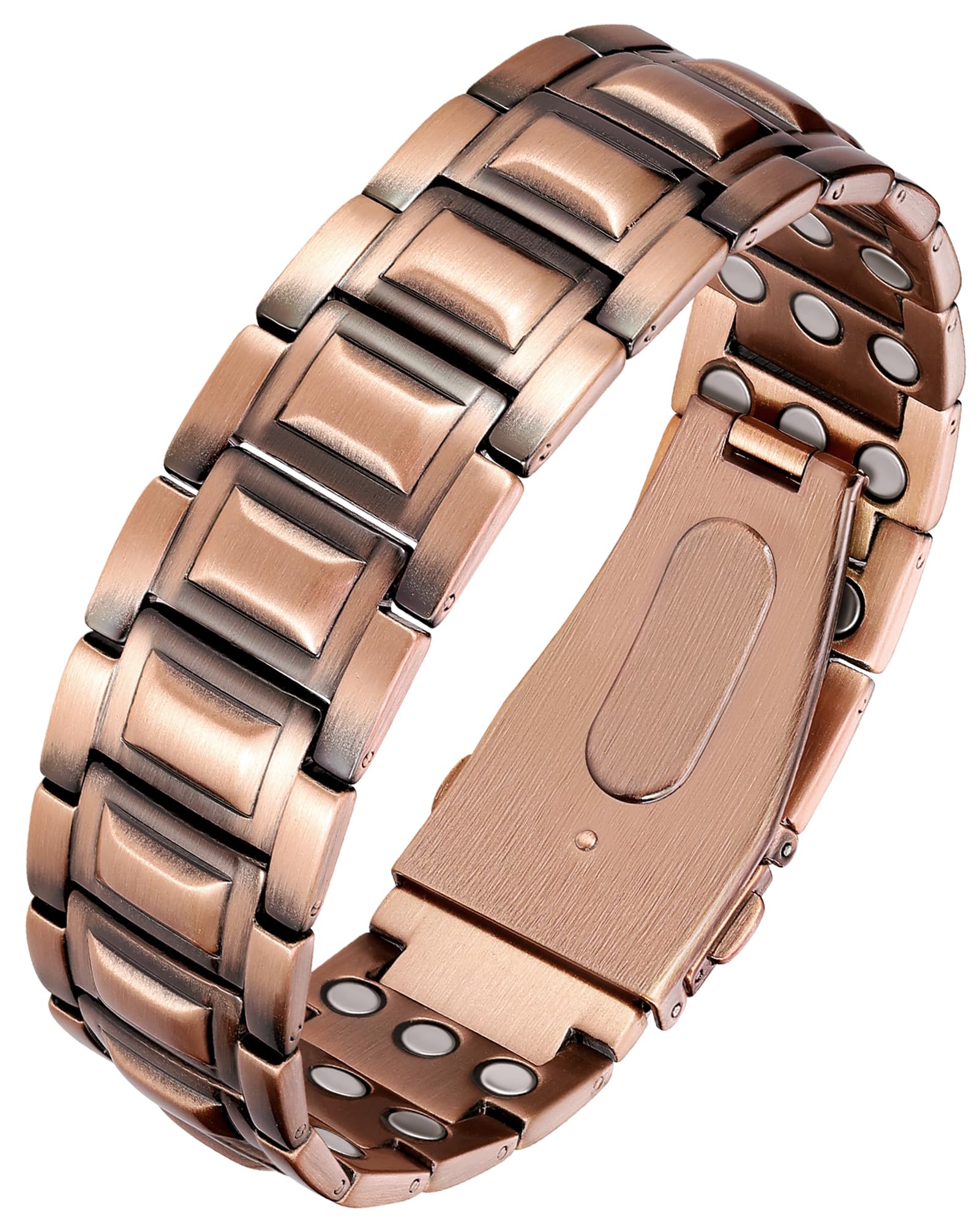 Feraco Magnetic Bracelet for Men, 3-Row Neodymium Magnets