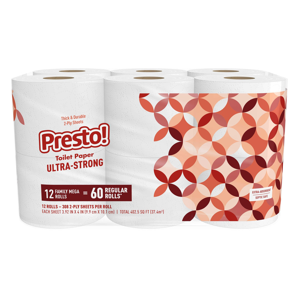 Presto Ultra-Strong 2-Ply Toilet Paper Unscented