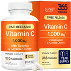 Vitamin C Timed-Release Capsules with Acerola & Rose Hips

