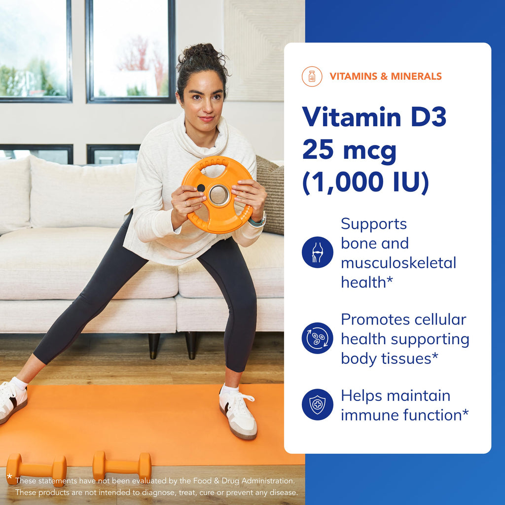 Vitamin D3 Supplement by Pure Encapsulations for Bone Health

