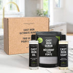 Caron & Doucet Cast Iron Care Set – Seasoning Oil & Soap

