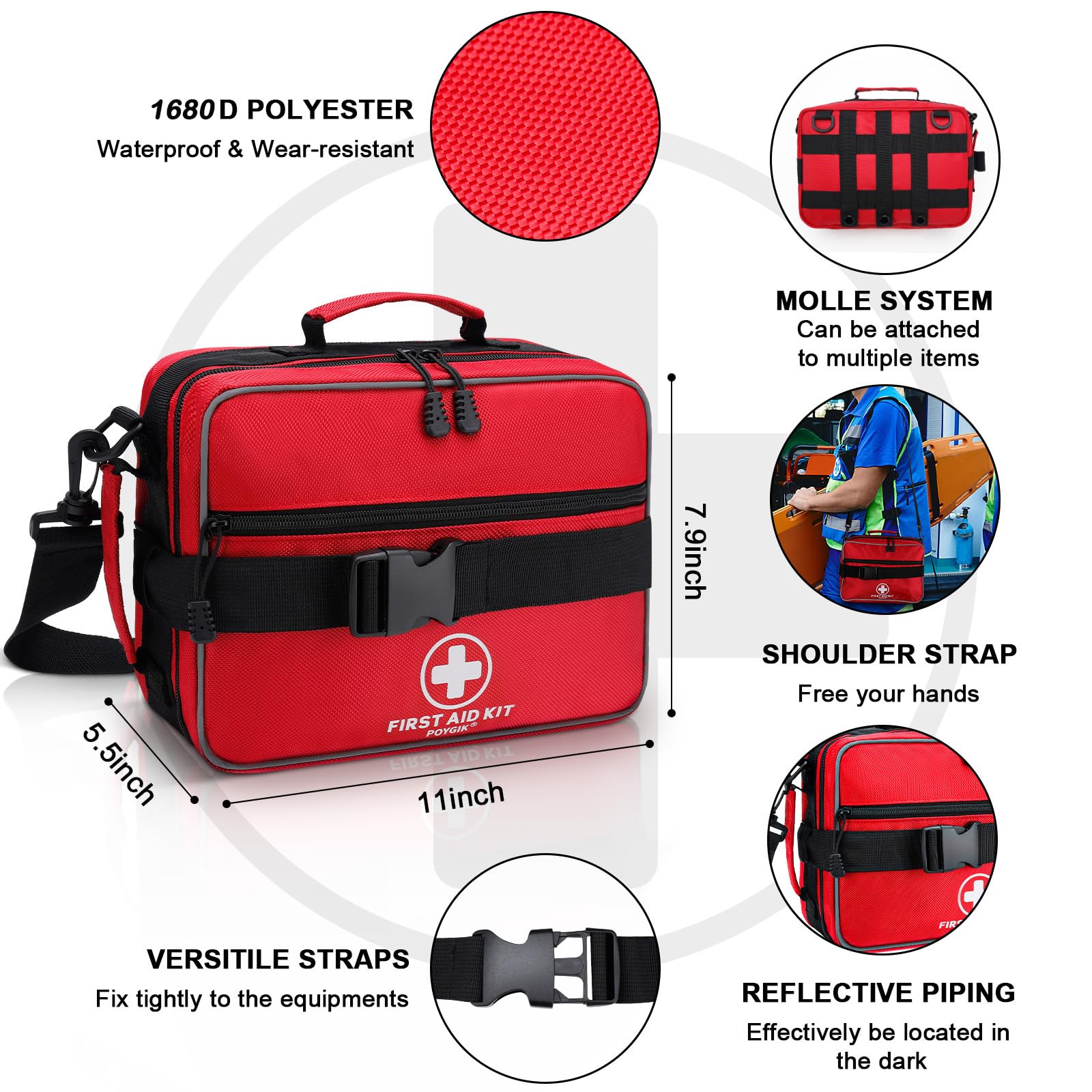 Poygik Premium First Aid Kit | Home Car Travel

