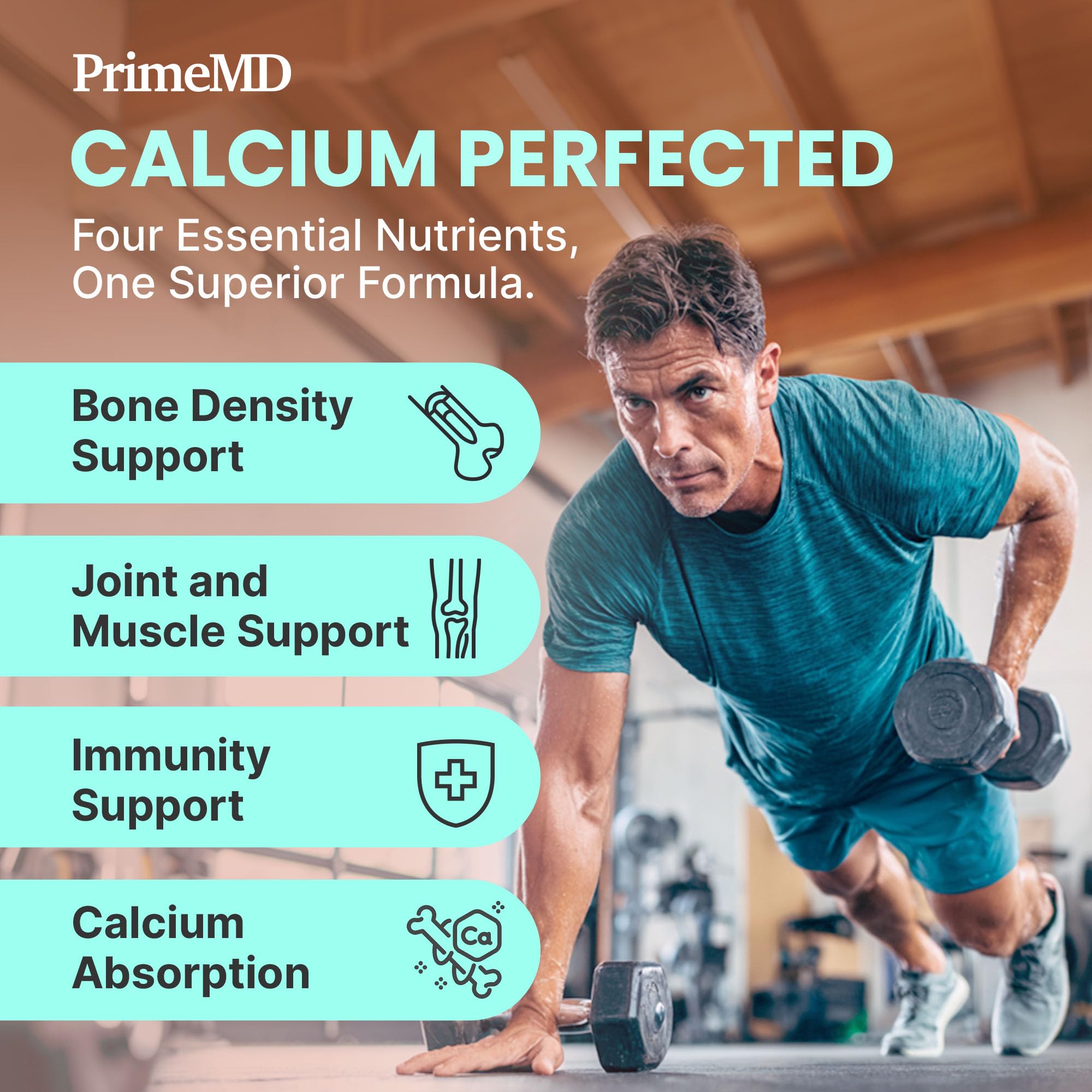 Calcium Citrate with D3 & K2 for Adults - Vegan Supplement

