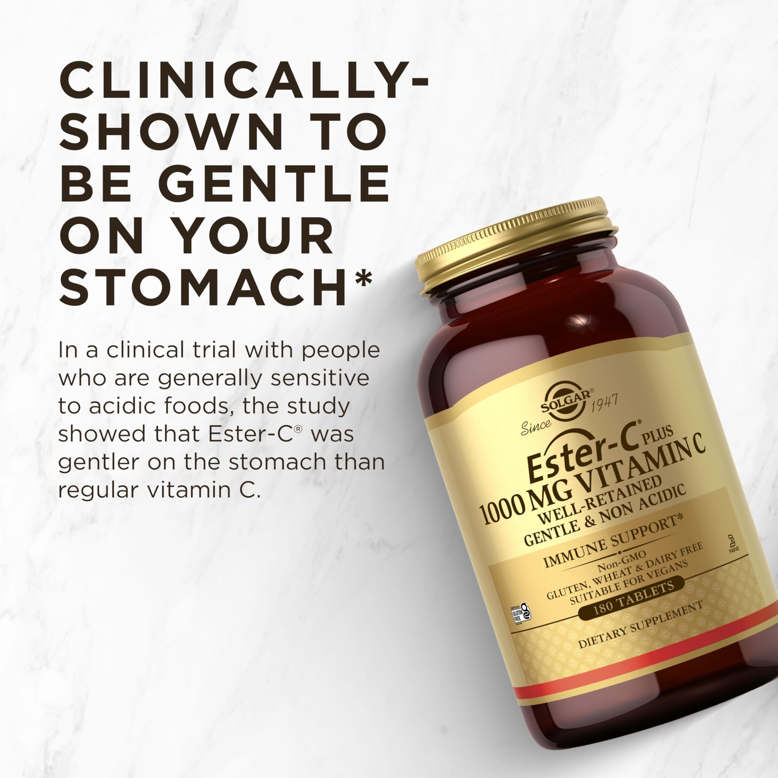Solgar Ester-C Plus 1000 mg Vitamin C | Gentle Immune Support

