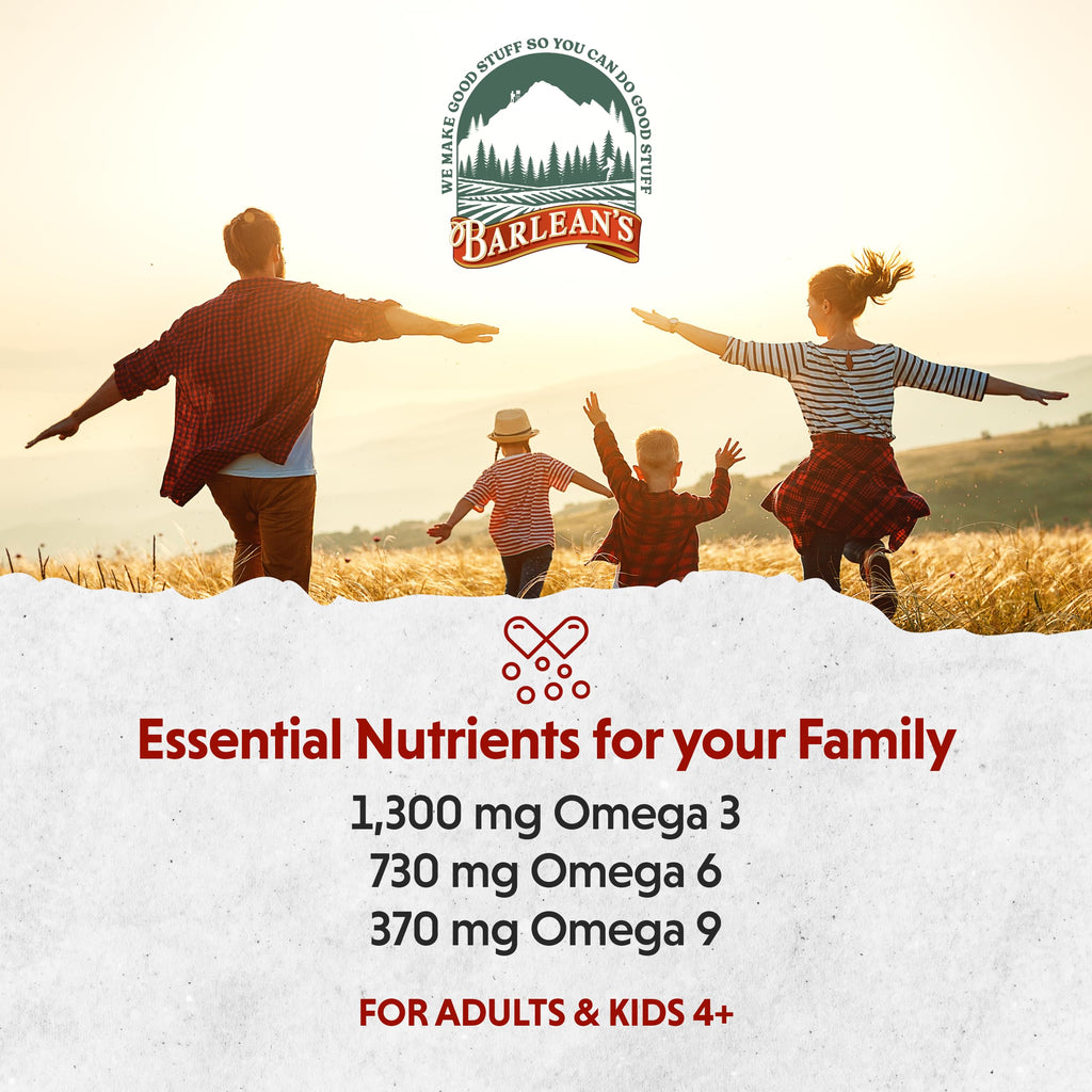 Barlean's Total Omega-3-6-9 Liquid Fish Oil

