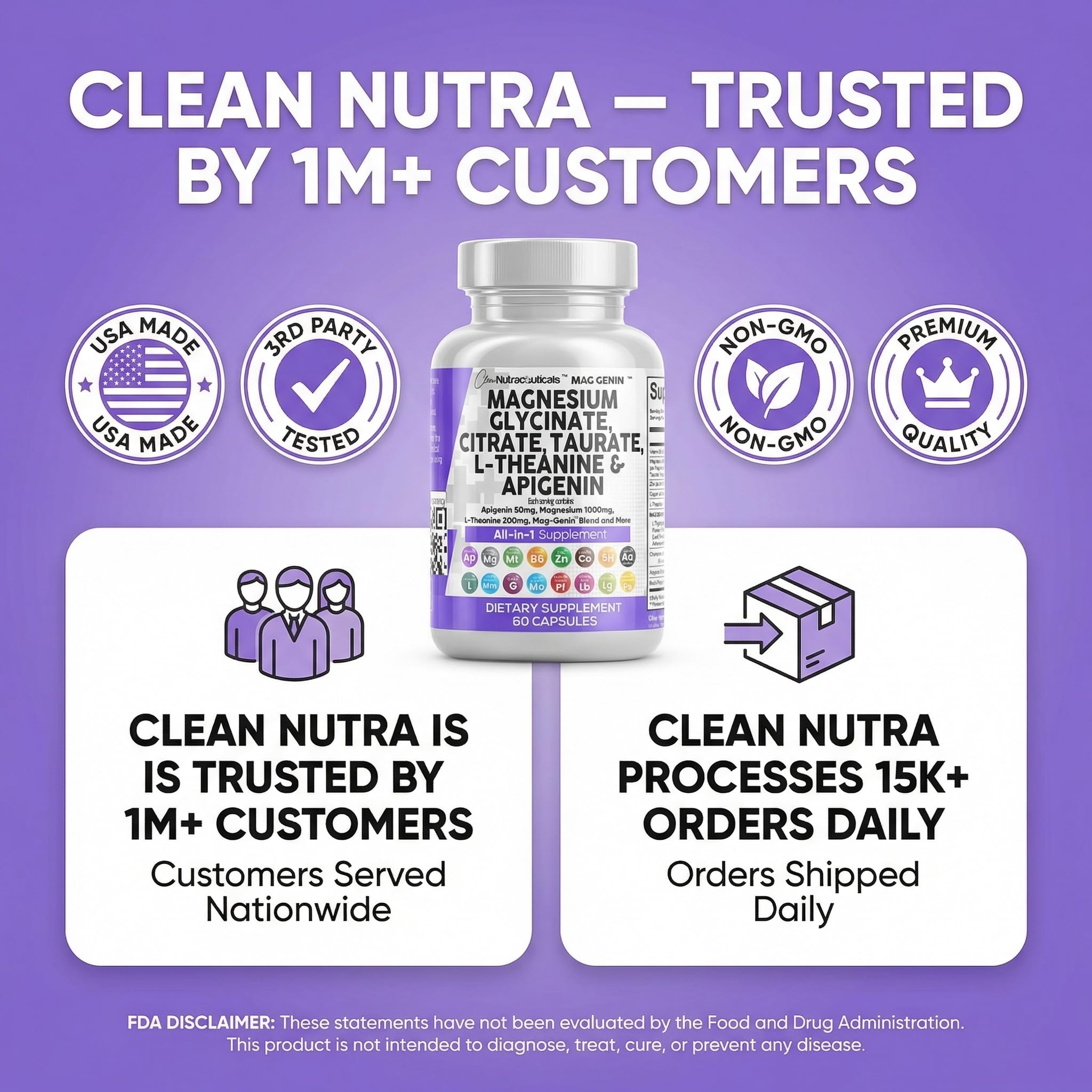 Clean Nutraceuticals Mag Genin Magnesium Complex L-Theanine


