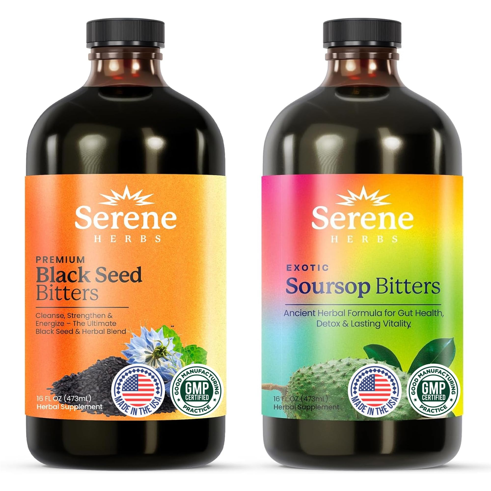 Serene Herbs Soursop Bitters for Digestive Immune Support

