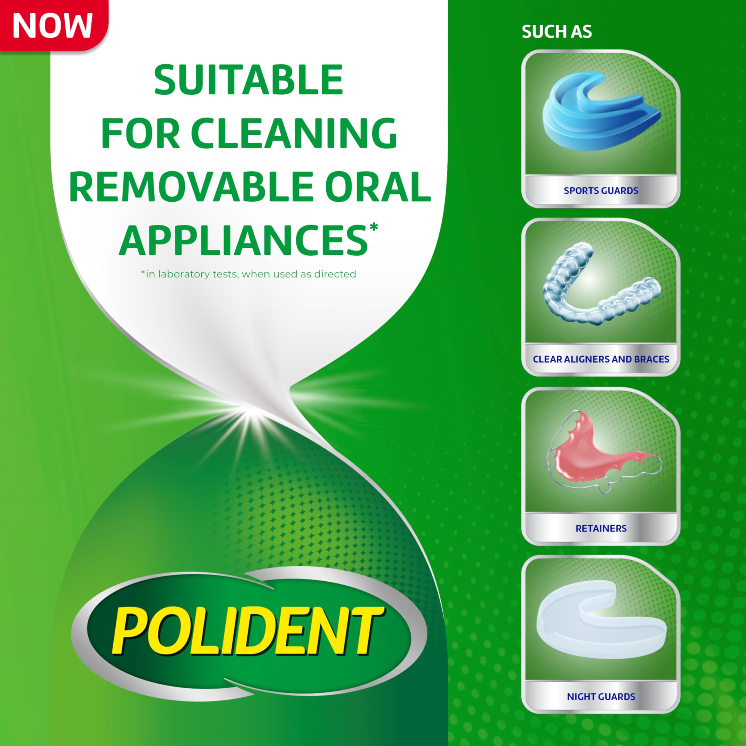 Polident Overnight Whitening Denture Cleanser Tablets

