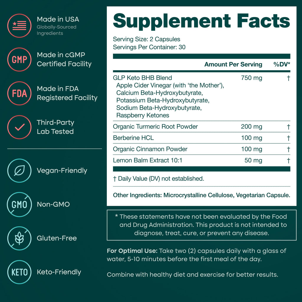 GLP-1 Inspired Dietary Supplement for Daily Wellness

