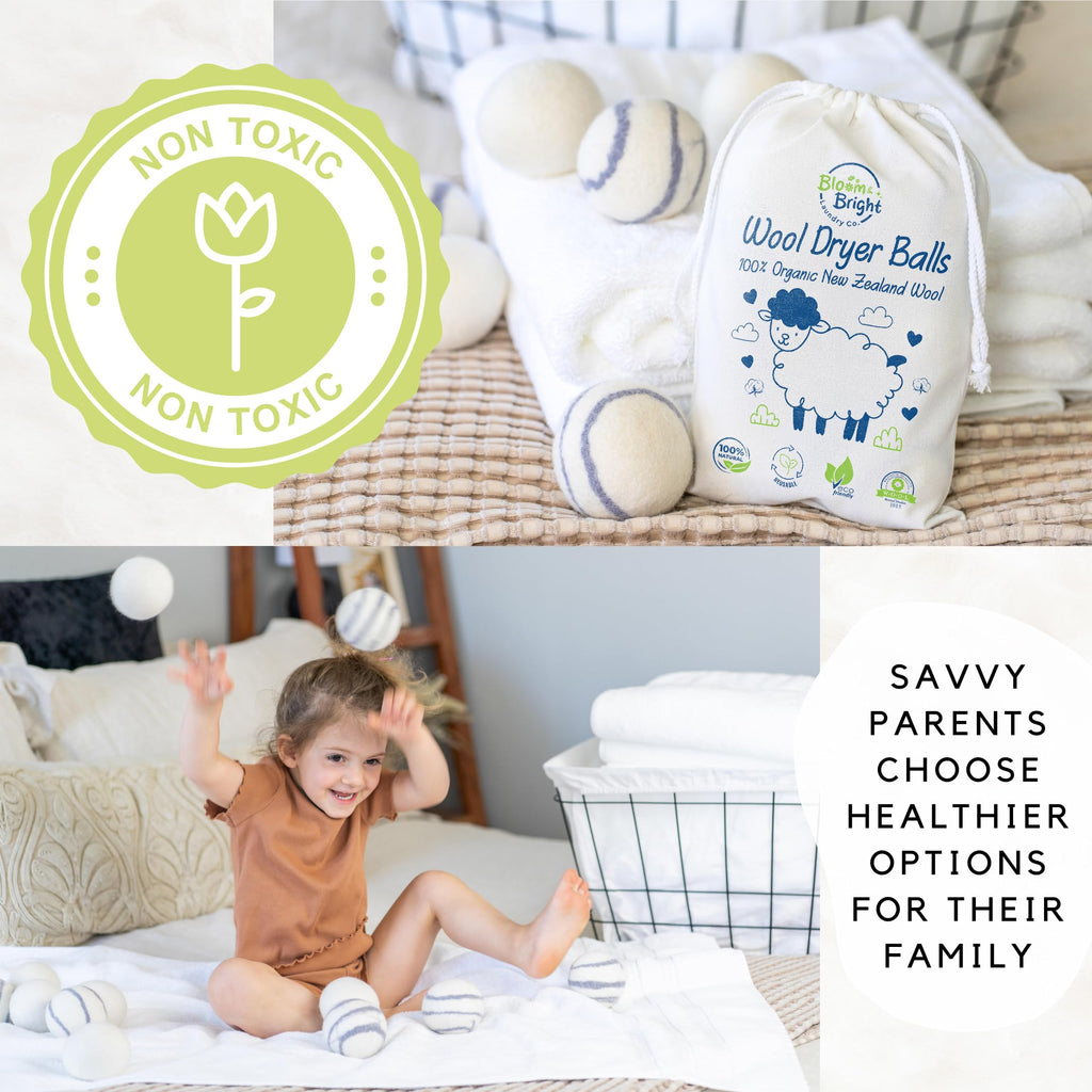 Organic Wool Dryer Balls for Laundry

