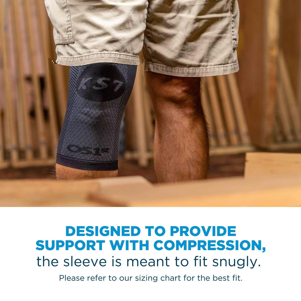 OrthoSleeve KS7 Knee Compression Sleeve for Pain Relief

