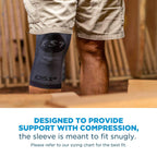 OrthoSleeve KS7 Knee Compression Sleeve for Pain Relief

