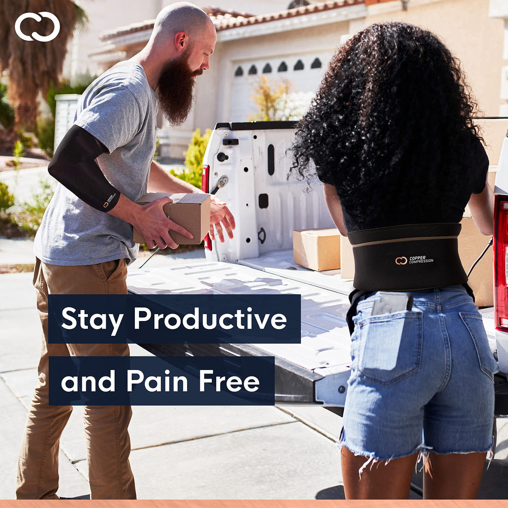 Copper Compression Back Brace - Lumbar Support

