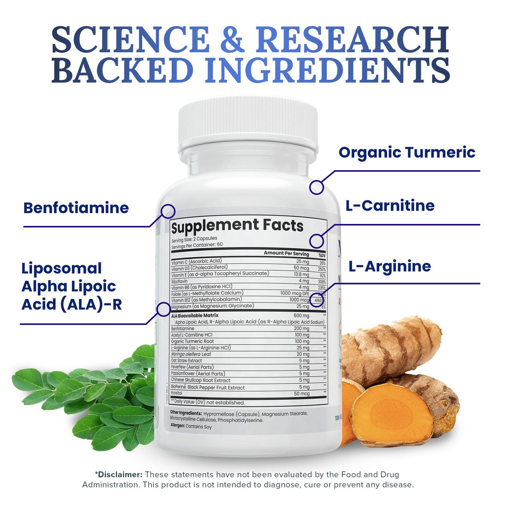 Zen Nutrients NeuraZenX Nerve Support Supplement

