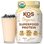 KOS Vegan Protein Powder - Plant-Based Pea Protein Blend

