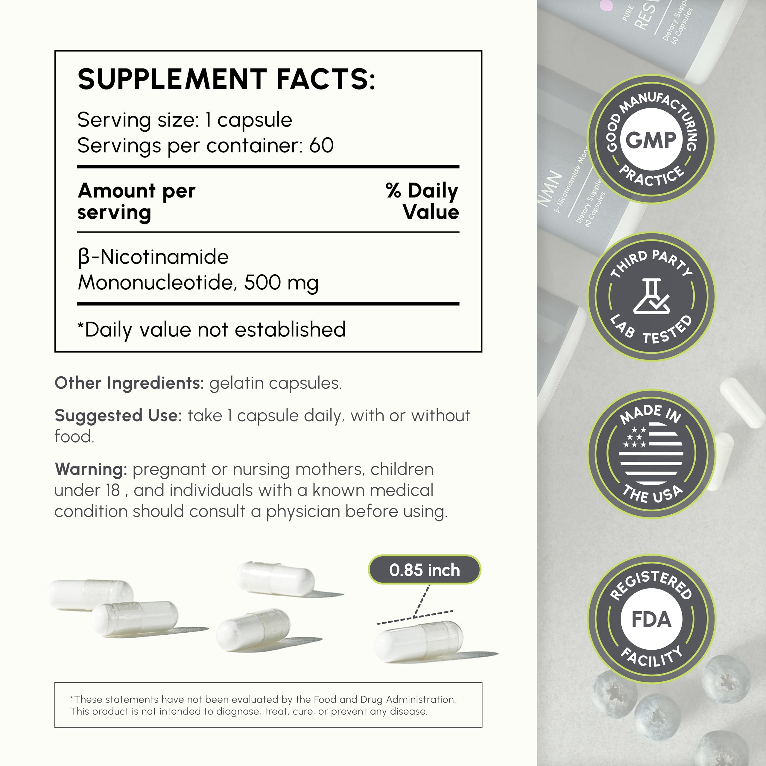 partiQlar NMN Supplement – NAD+ Booster for Energy

