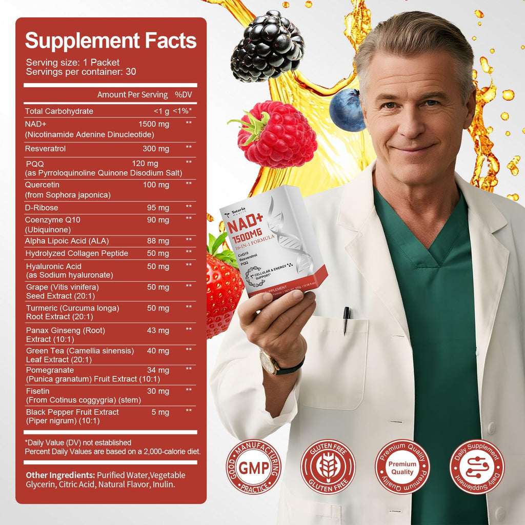 Totaria NAD+ Liquid Supplement with NMN

